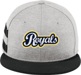 Royals Hockey Club New Era Shadow Heather Striped Flat Bill Snapback Cap