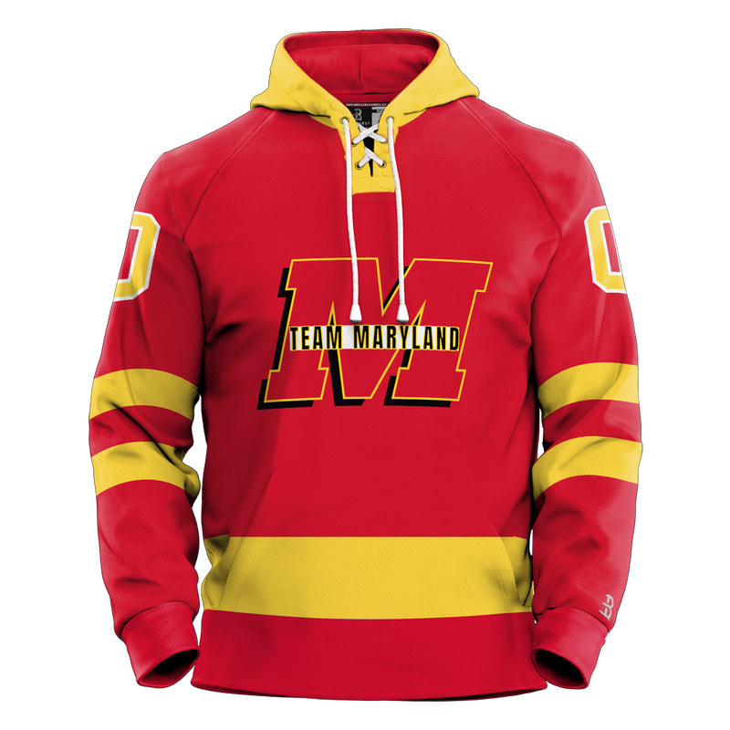 Team Maryland Youth Sublimated Retro Hoodie